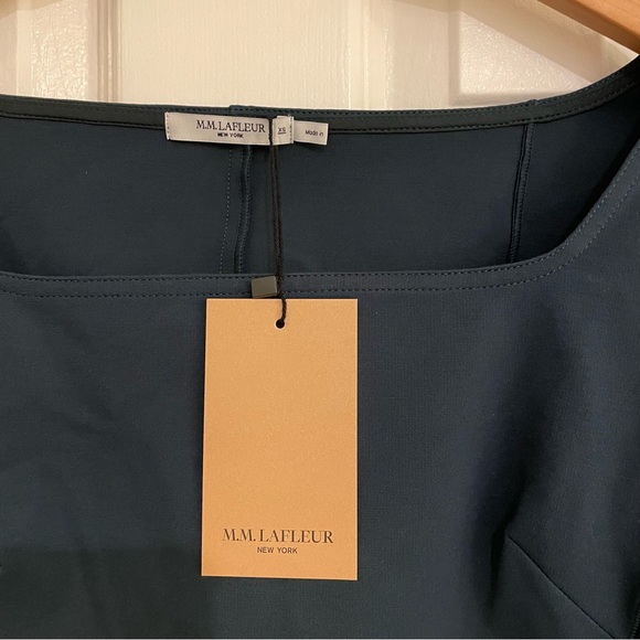 NEW MM Lafleur Jace 1.0 Ponte Top in Deep Sea XS - Picture 7 of 11